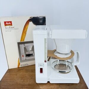 RARE Vtg 1988 Melitta Elan Coffee Maker New Old Stock Retro 4S/W 80s Space Age